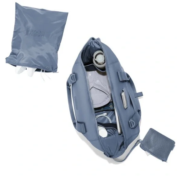 Dagne Dover Large Neoprene Carryall Duffle Bag sh Blue - Picture 5 of 11